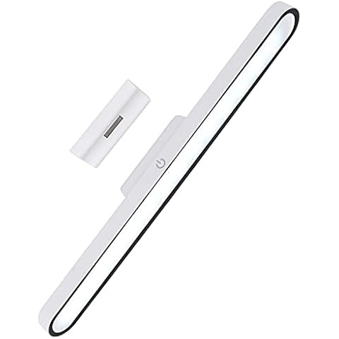 Under Cabinet Lights, OriFiil 3W Dimmable LED Light Bar, 3 Color Modes, Touch Control, USB Rechargeable, Magnetic Reading Lights for Wall Shelf, Closet, Mirror, Bedside, Kitchen Lighting (White) Cover