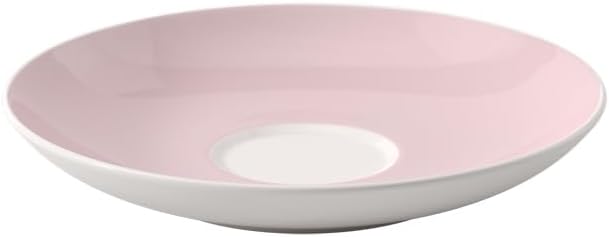 Villeroy & Boch Rose Garden Coffee Cup Saucer, 6 in, Premium Porcelain, Made in Germany, Pink