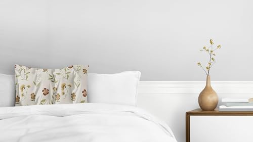 Image of 200 TC Cotton Bedsheet Set with 2 Pillow Covers | King Size Soft Breathable Wrinkle Free - Floral Printed Double Bedsheets | Bed Size 78x78x10 Inches | Pillow Covers Fit Up to 10 Inch