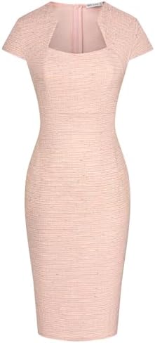 GRACE KARIN Work Dresses for Women Tweed Pencil Dress