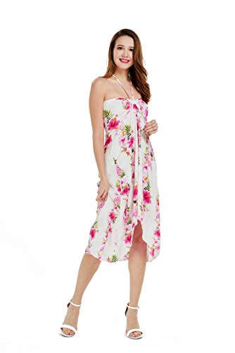 Image of Women's Hawaiian Luau Halter Dress in Signature Prints