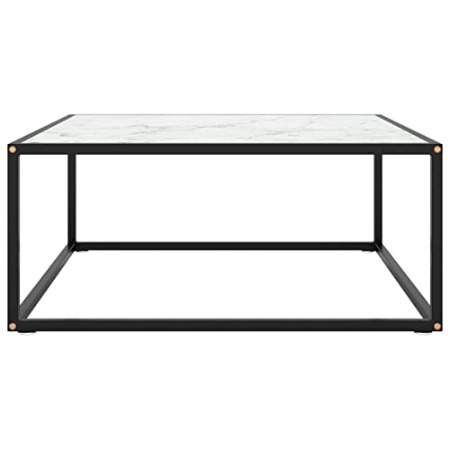 Table basse retro en marbre blanc pour un salon chaleureux