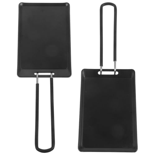 BESPORTBLE Portable Picnic Bbq Tray Single Baking Pan Stainless Steel Skillet Griddle Pan for Grill