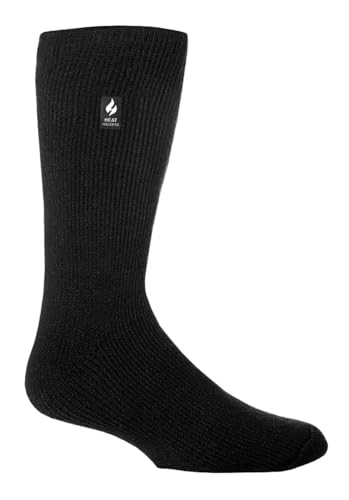 HEAT HOLDERS - Mens & Womens 2.3 Tog Original Thermal Socks | 3 Sizes | Thick Warm Fluffy Insulated Socks for Winter | Ideal for Raynauds (6-11 Black)