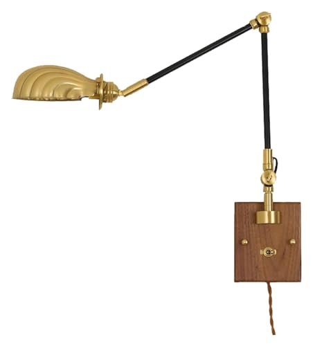 Apliques de Pared LED de Brazo Largo con Interruptor, latón Industrial, lámparas de Techo