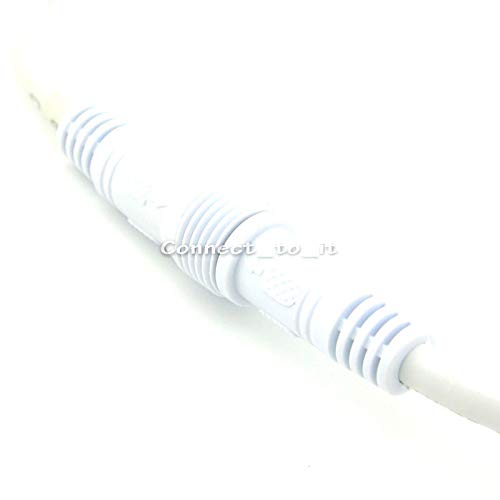 (10 Sets/lot) White Color LED Light Strips 3 Pin Waterproof Connector Cable3x0.75mm SQMM