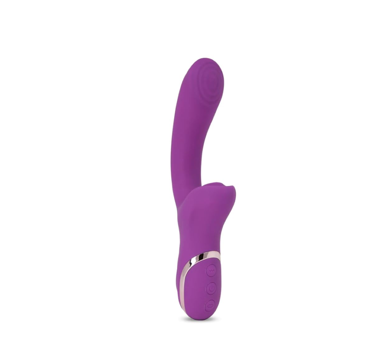 Generic Deep Massager - Deep Tissue Massager Double Stimulation Silicone Vibrator Massager GF64759 Like on Photo