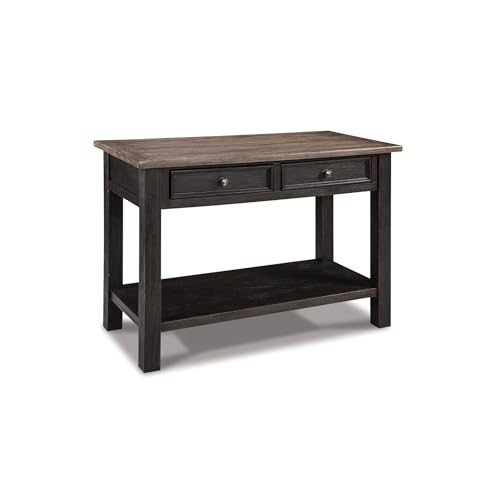 Signature Design by Ashley Tyler Creek Modern Farmhouse Sofa Table, Brown & Black