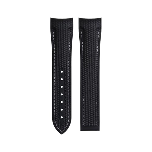 Bracelet en caoutchouc fluoré FKM 21 mm compatible Omega Speedmaster AT150