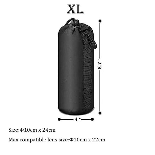 Image of Action Pro Cylindrical Round Base Protective Neoprene Pouch Extra Large Size Compatible with DSLR Camera Lens (Pack of 1)