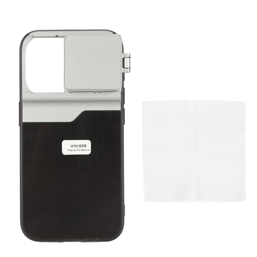 FUZHUI 4 in 1 Phone Case Camera Lens Kit for iOS 15 Pro, with 10X Macro, 50X Macro, Fisheye, 5X Telephoto Lenses, Full Protection Design, Easy Switch Between Lenses, Aluminum Alloy Mat