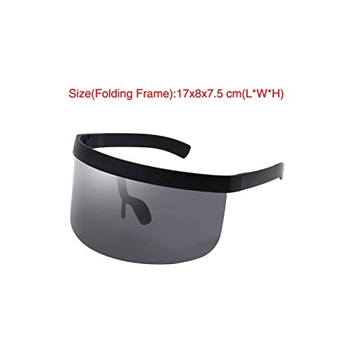 Oversized Glasses Men Women Protection Windproof Clear View Half Face Eye Shield Multifunction Travel HD Lenses Outdoor Cycling Summer Visor Anti Peeping(6)3