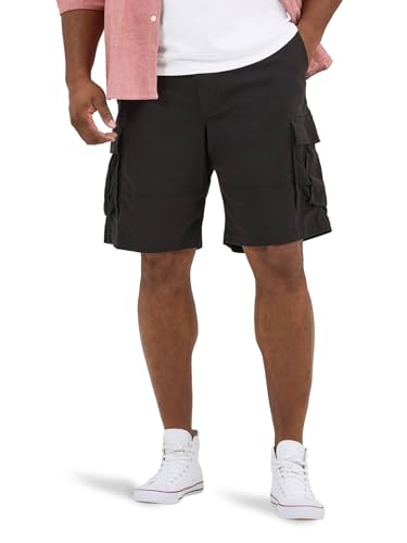 Lee Men's Big & Tall Extreme Motion Carolina Cargo Short, Black, 46 - image 1