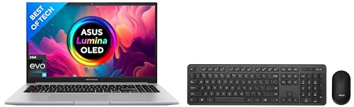 Image of ASUS Vivobook S15 OLED 2022, 15.6 inch 39.62 cm FHD OLED, Intel Core EVO i5-12500H 12th Gen, (16GB RAM /512GB SSD), S3502ZA-L501WS CW100 (Keyboard & Mouse Set)