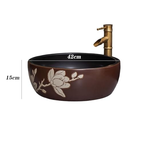 Vasque rétro en céramique pour retrouver le charme des bains d'antan