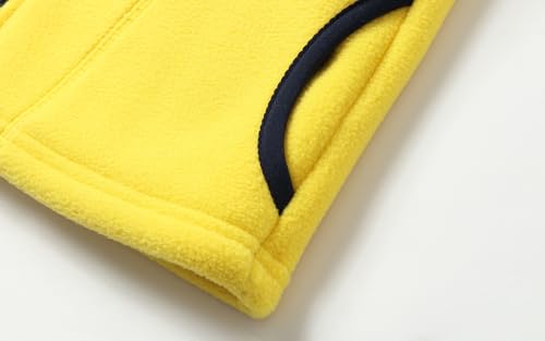 Image of LittleSpring Kids Fleece Vest with Fur Lined Zip Up Warm Thickening Winter Sleeveless Jacket