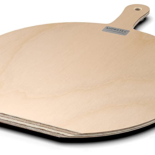AUPROTEC pizzaschep hout pizza schil pizzabord berkengeschuurd model Hendrik: set van 2, maat M 32 cm AU-PSHK - Image 4