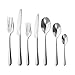 Price comparison product image Robert Welch Kingham Bright, 56 Piece Cutlery Set for 8 People. Made from Stainless Steel. Dishwasher Safe.