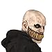 Maschera di Halloween Realistica Maschera per Adulti in Lattice Raccapricciante Maschera Cosplay Zombie Maschera per Denti Canini Horror per Uomo Taglia Media,A