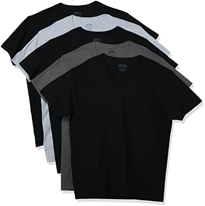 Gildan Men's V-neck T-shirts, Multipack, Style G1103