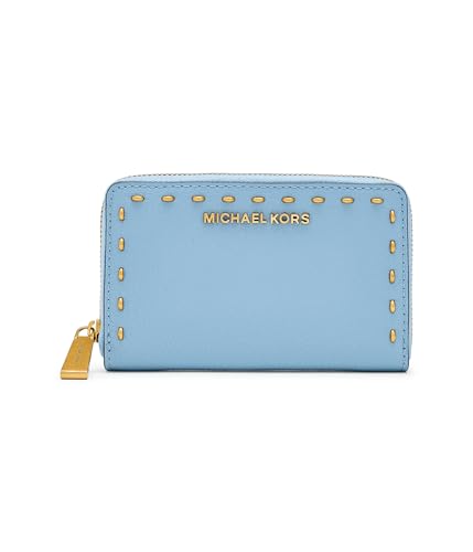 Image of MICHAEL Michael Kors Womens Jet Set Small Zip Around Card Case Chambray 1 One Size One Size