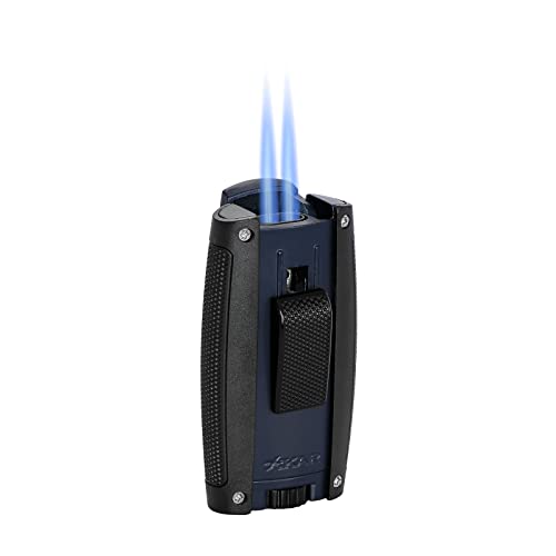 Encendedor Xikar Turismo doble llama jet azul miniatura 2