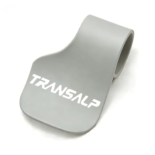 Poignée de guidon de moto ergonomique grise pour les longs voyages en Transalp