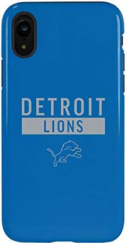 Skinit Pro Phone Case Compatible with iPhone XR - Officially Licensed NFL Detroit Lions Vintage Design