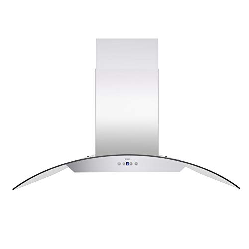 KOBE Range Hoods ISX2436SQB-2 Island Range Hood, 36", Stainless Steel