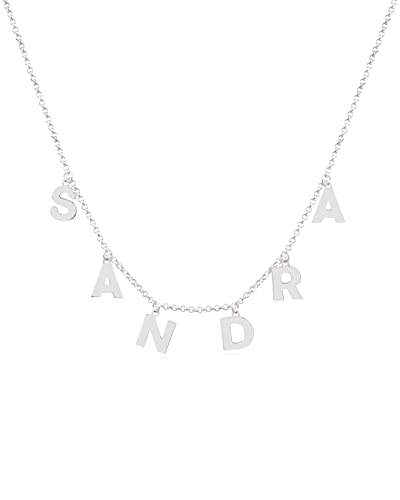 Colgante con Iniciales Personalizado - Plata de Ley 925/1000 para...