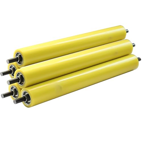 Conveyor Rollers for Smooth Movement/Durable Gravity Conveyor Replacement Rollers, 5pack Table Saw Roller for Duty Gravity Conveyor, Assembly Lines, Flow Line(3.5x19cm/1.4x7.5in)