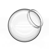 KastLite 6' Clear Acrylic Lamp Post Globe | Smooth Textured with 3.14' Fitter Neck | Manufactured in the USA