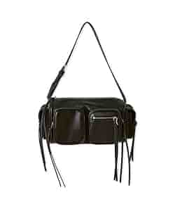 ぽいぽい　リボン　グレー　M Y's BORN PRODUCT] COTTON TWILL CUT LINE KNEE PANTS(XS Mocha