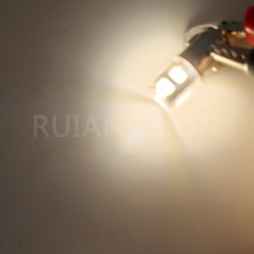 Ruiandsion 2pcs BA7S LED Bulbs Warm White DC 6V miniatura 6