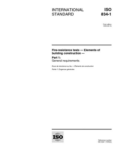 ISO 834-1:1999, Fire-resistance tests - Elements of building ...