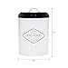 Amici Pet Buster All Natural Canister, Metal Storage Container with Handle Lid & Silicone Gasket Seal, Minimal Countertop Food Bin for Pantry, Pet Treats & Kitchen Dry Goods - 272 Oz (10.5