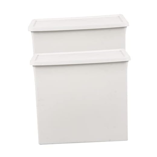 Veemoon 2 Cajas Caja De Almacenamiento De Concha Organizador De Perfume Blanco Carrito De Baño Almacenamiento De Artículos Diversos Miscelánea Holder Mueble De Baño Niño Apilable Páginas