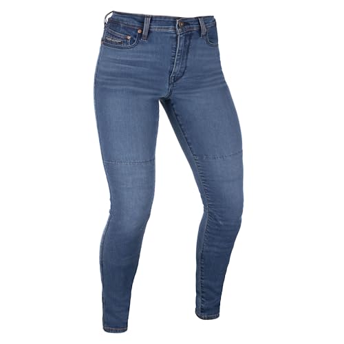 Oxford Original Approved Motorcycle Jeans Pantalones Vaqueros Ajustados para Motocicleta Sofia AA, Mediados De Azul, 38 Slim para Mujer