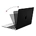 MOSISO Plastic Hard Shell Case Cover Compatible with MacBook 12 inch with Retina Display (Model A1534, Release 2017 2016 2015), Black