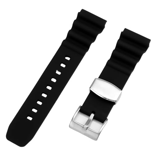 Bracelet silicone pour Seiko 5 Diver réglable pour remplacer un bracelet usé