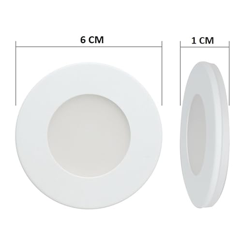 Image of OLIPS 3W LED Cabinet & Cupboard Striker Light | Magnetic Cover Surface Mount Light | Elegant Slim Metal Body | Bright Energy Efficient LED for Kitchen & Wardrobe (1, Warm White)