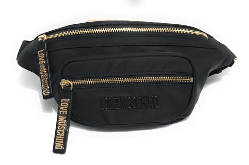 Love Moschino, Women's Waist Bag, Black, Onesize