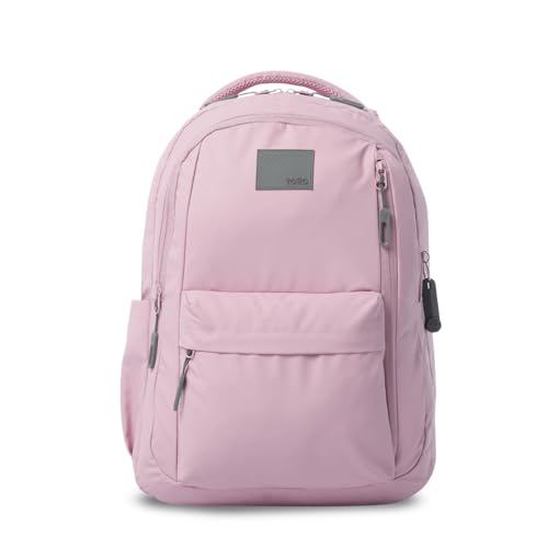 TOTTO - Mochila para Ordenador Portátil 15 Pulgadas, Modelo Kick, Capacidad 25L, Organizador con Portallave, Bolsillo Secreto, Bolsillo Botella, Pasador para Sistema de Ruedas, Color Zephyr/Steel Gray