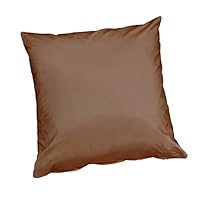 emmevi Fodera Cuscino Cotone Lucido 40x40 Cm Con Cerniera Federa Copricuscino mod. FODERINA_CINZ NERO_(30