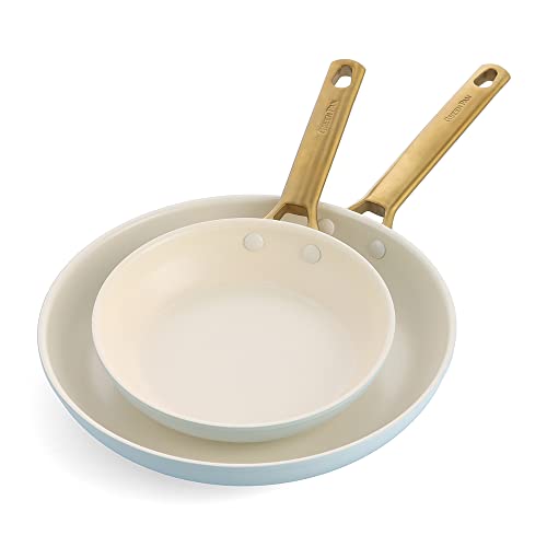 GreenPan Reserve Juego de Sartenes de Cerámica Saludable Anodizada Dura 20 cm y 26...