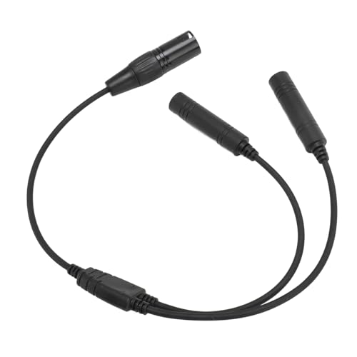 Cable Adaptador Premium para Auriculares de Aviación GA Dual Plug a XLR 5 Pin miniatura 2
