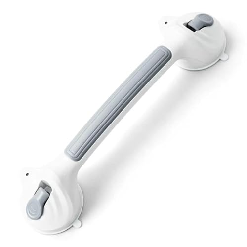 Image of Suction Cup Grab Bars,16.5 Inch Anti Slip Bathroom Grab Bar, No Drill Handicap Grab Bars, Removable Safety Support Handrail, Assist Bath Shower Handle for Elderly Injury Senior (1.37 inch Dia, 1 Pack)