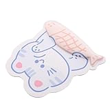 Abaodam かわいい鯉のぼりデスクマット 腕に優しいリストレスト付き 滑り止め機能搭載 マウスパッド オフィス 自宅用 カートゥーンデザイン