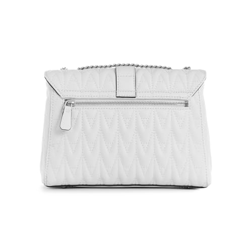 Image of GUESS Women's White Quilted Crossbody Bag| Ladies Purse Handbags | Gift For Ladies