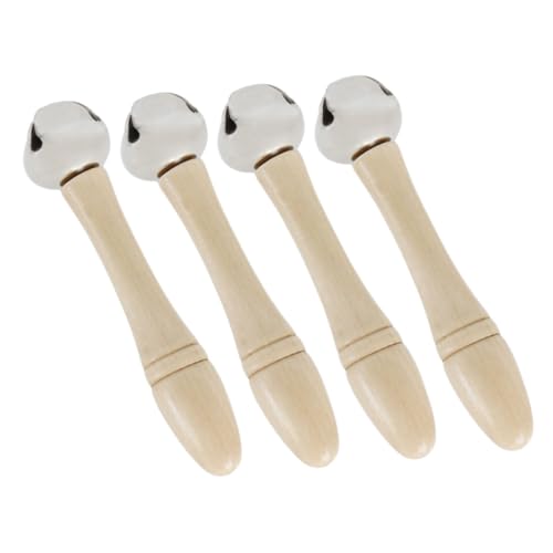 BESPORTBLE 4 Piezas Campanas de Mano Musicales con Sonido Diseño Ergonómico Antideslizante Instrumento de Percusión Portátil para Escuelas y Fiestas